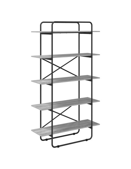 Libreria 5 livelli 100 x 35 x 175,5 cm PB Sonoma grigio