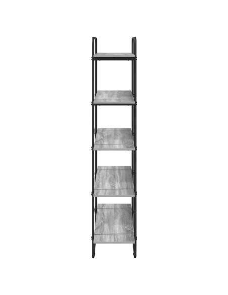 Libreria 5 livelli 100 x 35 x 175,5 cm PB Sonoma grigio