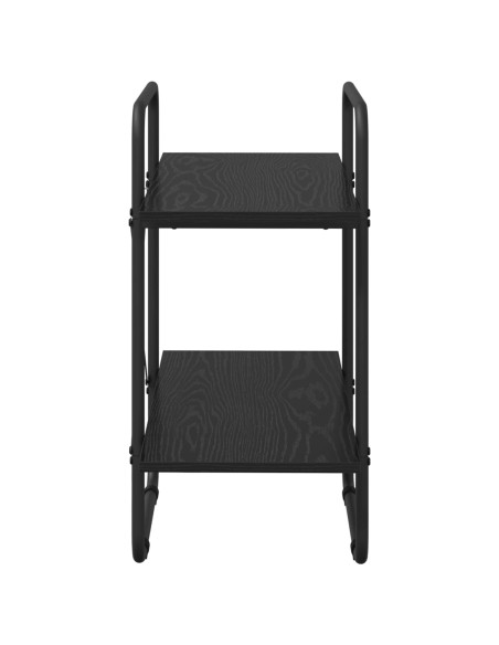 Libreria 2 livelli 80 x 35 x 70 cm PB Rovere Nero