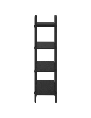 Libreria 4 livelli 60 x 35 x 140 cm PB Rovere Nero