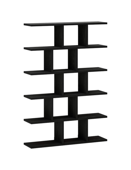 Scaffale da parete Rovere Nero 70 x 17 x 101 cm