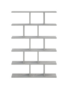 Scaffale da parete Grigio Cemento 70 x 17 x 101 cm 2
