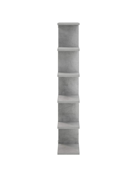 Scaffale da parete Grigio Cemento 70 x 17 x 101 cm