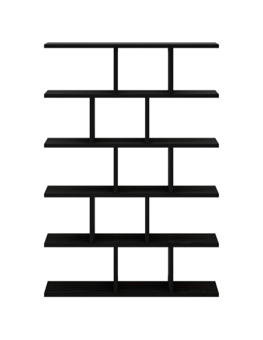 Scaffale da parete Rovere Nero 70 x 17 x 101 cm