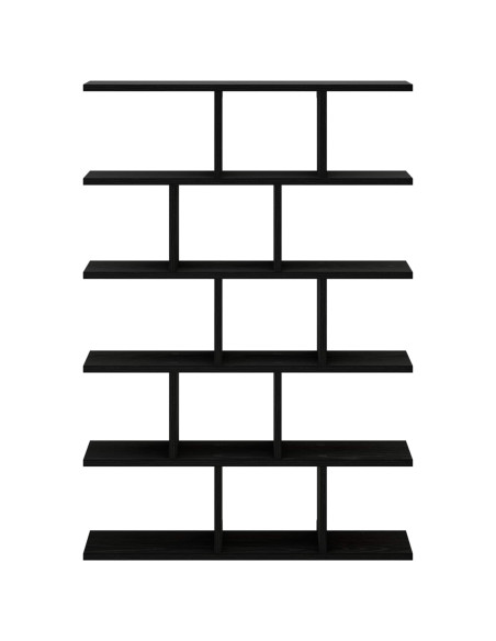 Scaffale da parete Rovere Nero 70 x 17 x 101 cm