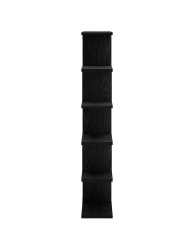 Scaffale da parete Rovere Nero 70 x 17 x 101 cm