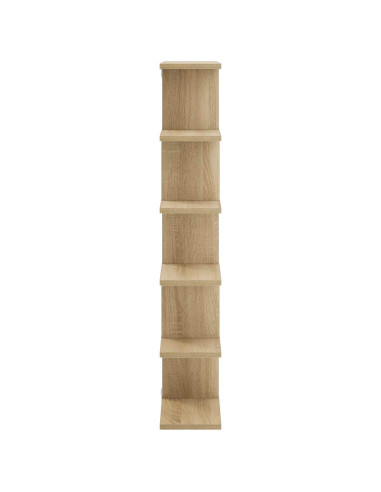 Scaffale da parete Rovere Sonoma 70 x 17 x 101 cm