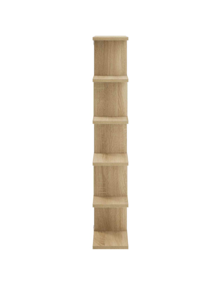 Scaffale da parete Rovere Sonoma 70 x 17 x 101 cm