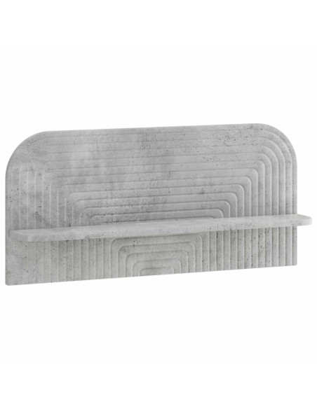 Scaffale da parete 2 pz Grigio Cemento 80,5 x 13,5 x 37,5 cm