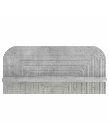 Scaffale da parete 2 pz Grigio Cemento 80,5 x 13,5 x 37,5 cm