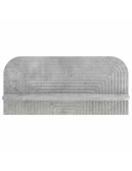 Scaffale da parete 2 pz Grigio Cemento 80,5 x 13,5 x 37,5 cm