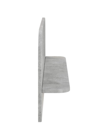 Scaffale da parete 2 pz Grigio Cemento 80,5 x 13,5 x 37,5 cm