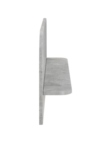 Scaffale da parete 2 pz Grigio Cemento 80,5 x 13,5 x 37,5 cm