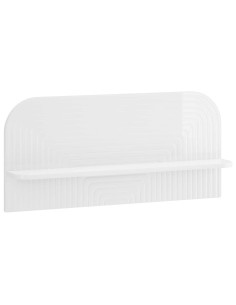Scaffale da parete 2 pz Bianco Lucido 80.5 x 13.5 x 37.5 cm 2