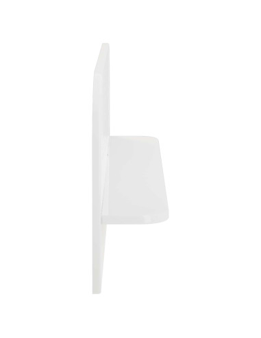 Scaffale da parete 2 pz Bianco Lucido 80.5 x 13.5 x 37.5 cm