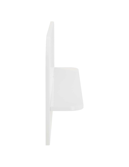Scaffale da parete 2 pz Bianco Lucido 80.5 x 13.5 x 37.5 cm