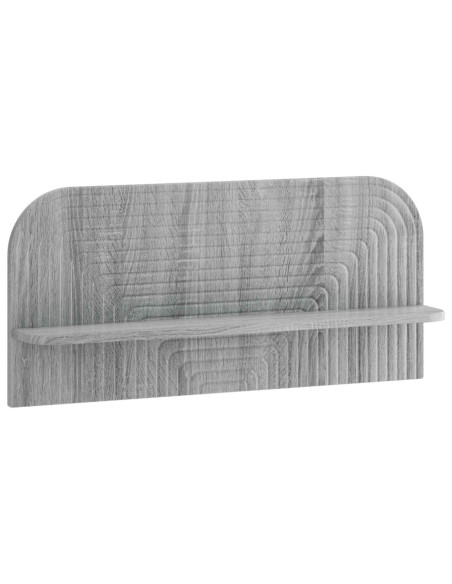 Scaffale da parete 2 pz Sonoma grigio 80,5 x 13,5 x 37,5 cm