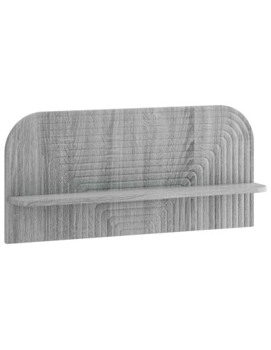 Scaffale da parete 2 pz Sonoma grigio 80,5 x 13,5 x 37,5 cm