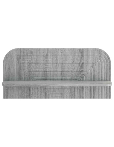 Scaffale da parete 2 pz Sonoma grigio 80,5 x 13,5 x 37,5 cm