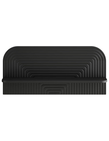 Scaffale da parete 2 pz Nero 80,5 x 13,5 x 37,5 cm