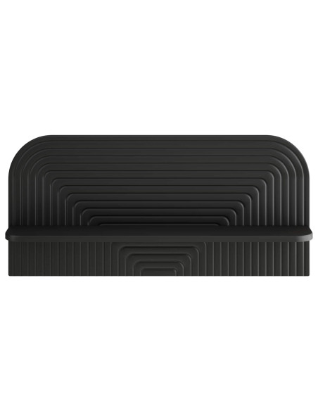 Scaffale da parete 2 pz Nero 80,5 x 13,5 x 37,5 cm