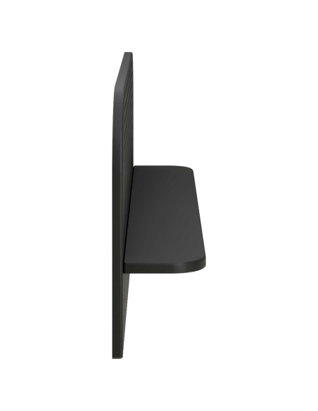 Scaffale da parete 2 pz Nero 80,5 x 13,5 x 37,5 cm