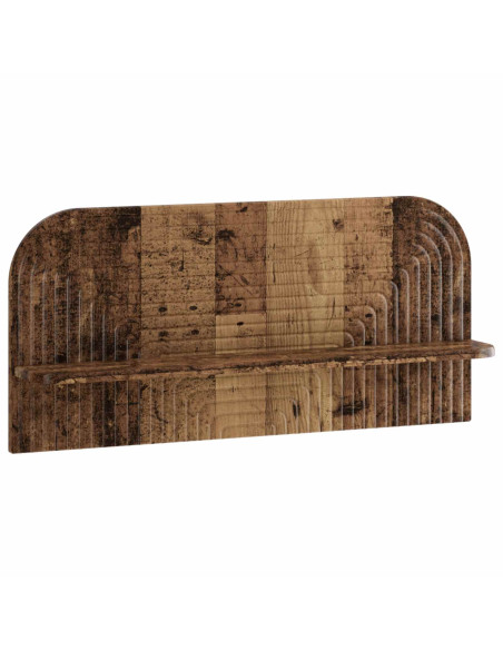 Scaffale da parete 2 pz Legno antico 80.5 x 13.5 x 37.5 cm