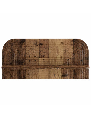 Scaffale da parete 2 pz Legno antico 80.5 x 13.5 x 37.5 cm