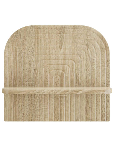 Scaffale da parete 2 pz Rovere Sonoma 41 x 13,5 x 37,5 cm