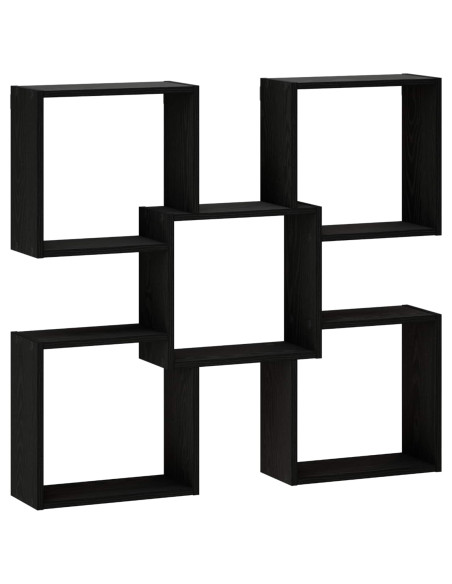 Scaffale da parete Nero 99,5 x 17 x 91 cm Legno ingegnerizzato