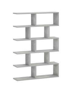 Scaffale da parete Grigio Cemento 70 x 17 x 101 cm