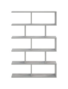 Scaffale da parete Grigio Cemento 70 x 17 x 101 cm 2