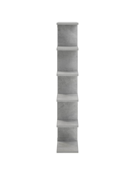 Scaffale da parete Grigio Cemento 70 x 17 x 101 cm