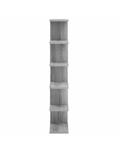 Scaffale da parete Sonoma grigio 70 x 17 x 101 cm