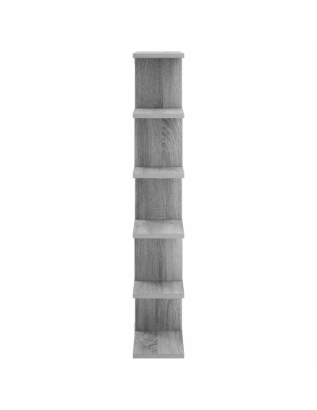 Scaffale da parete Sonoma grigio 70 x 17 x 101 cm