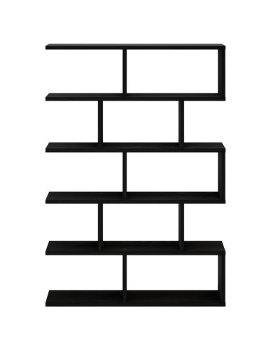 Scaffale da parete Rovere Nero 70 x 17 x 101 cm