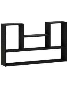Scaffale da parete Nero 100 x 17 x 60 cm Legno ingegnerizzato