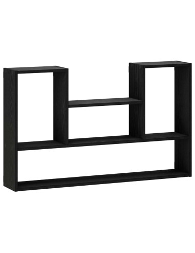 Scaffale da parete Nero 100 x 17 x 60 cm Legno ingegnerizzato