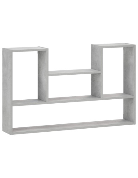 Scaffale da parete Grigio Cemento 100 x 17 x 60 cm