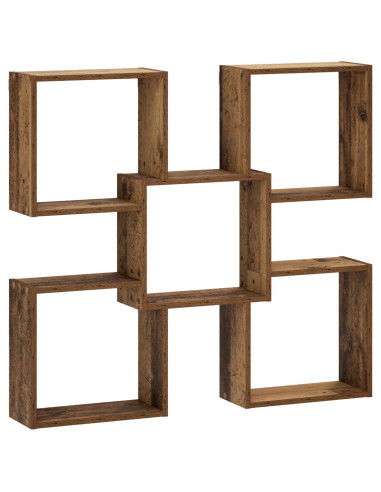 Scaffale da parete Legno antico 99,5 x 17 x 91 cm