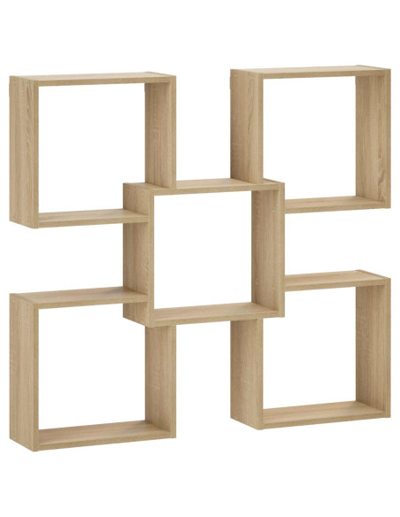 Scaffale da parete Rovere Sonoma 99,5 x 17 x 91 cm