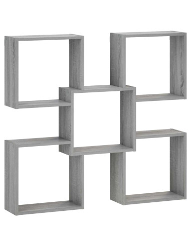 Scaffale da parete Sonoma grigio 99,5 x 17 x 91 cm