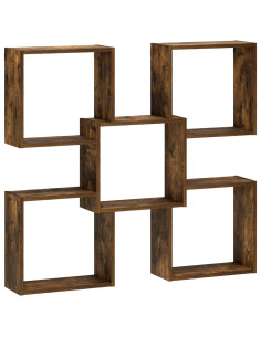 Scaffale da parete Rovere Fumo 99,5 x 17 x 91 cm