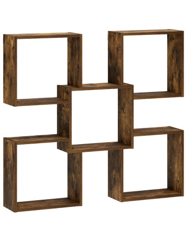 Scaffale da parete Rovere Fumo 99,5 x 17 x 91 cm