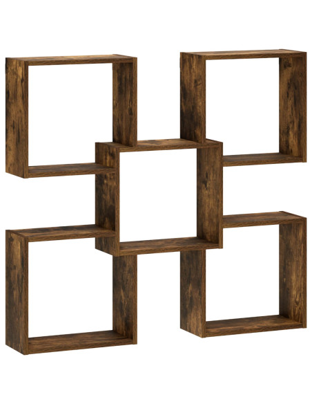 Scaffale da parete Rovere Fumo 99,5 x 17 x 91 cm
