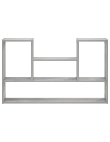 Scaffale da parete Grigio Cemento 100 x 17 x 60 cm