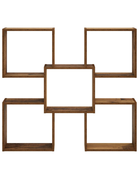 Scaffale da parete Legno antico 99,5 x 17 x 91 cm
