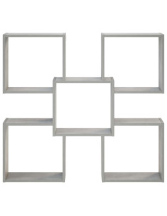 Scaffale da parete Grigio Cemento 99,5 x 17 x 91 cm 2