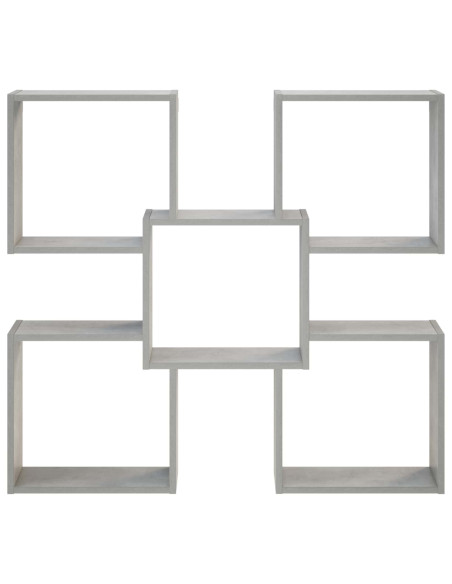 Scaffale da parete Grigio Cemento 99,5 x 17 x 91 cm