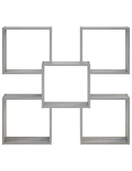 Scaffale da parete Sonoma grigio 99,5 x 17 x 91 cm